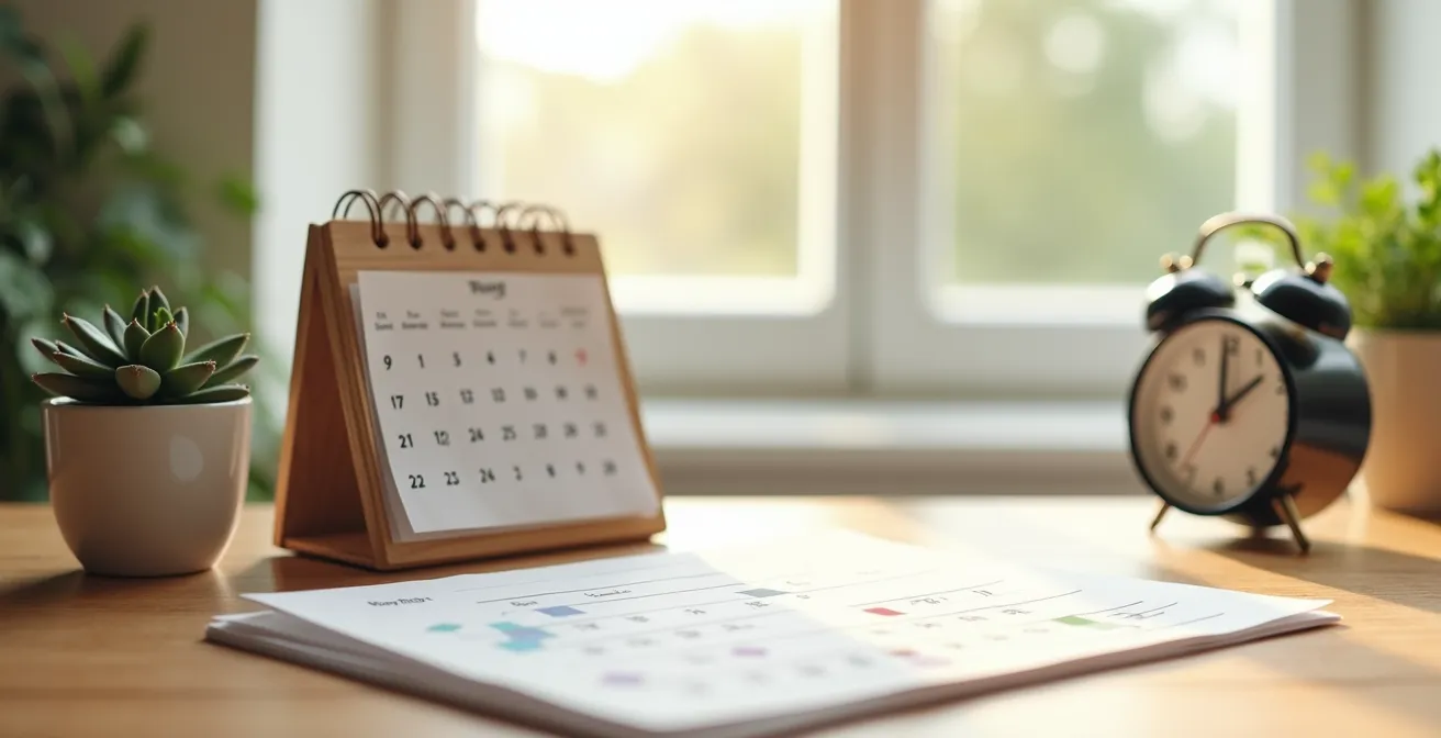 Calendrier de vaccination annuel pour seniors avec rappels organisés