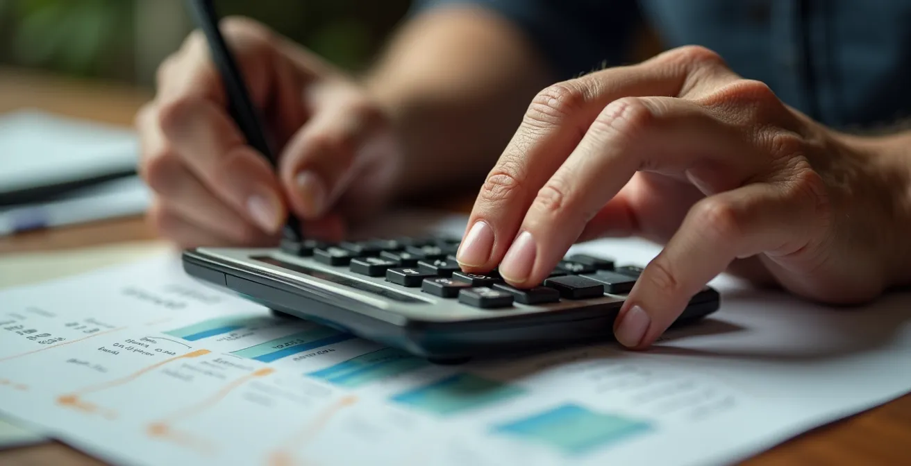 Conseiller accompagnant une personne âgée dans le calcul des aides financières