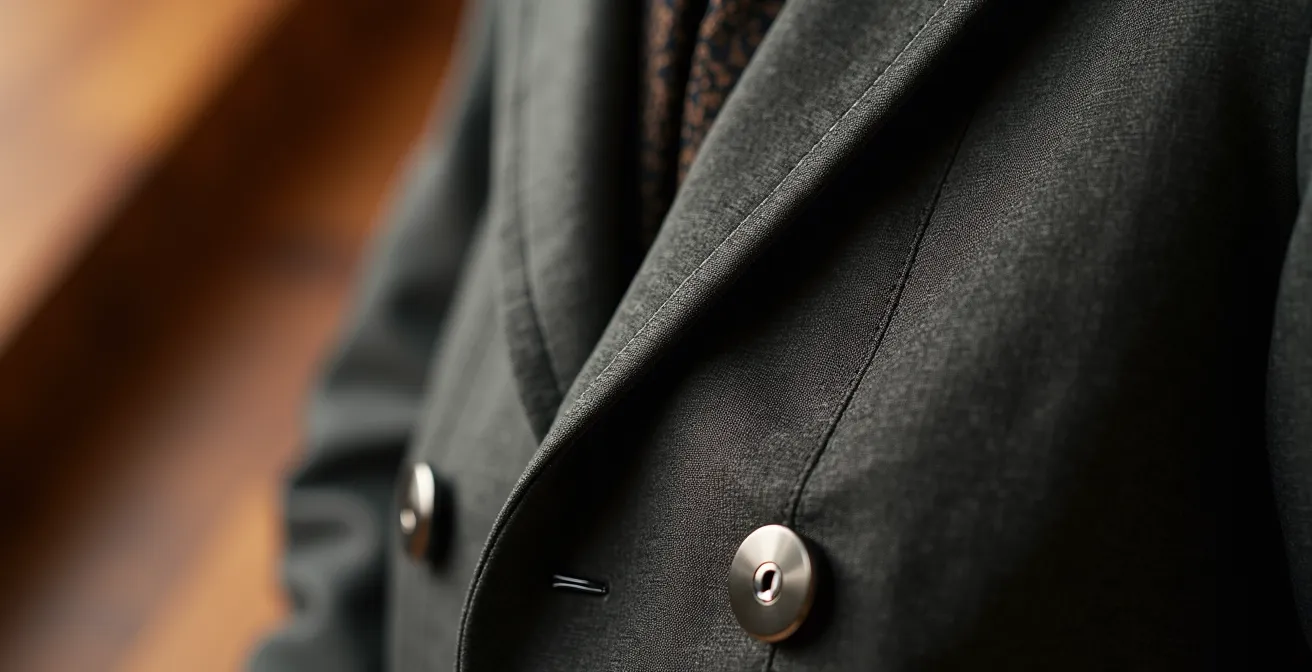 Vêtements élégants avec fermetures adaptées disposés harmonieusement
